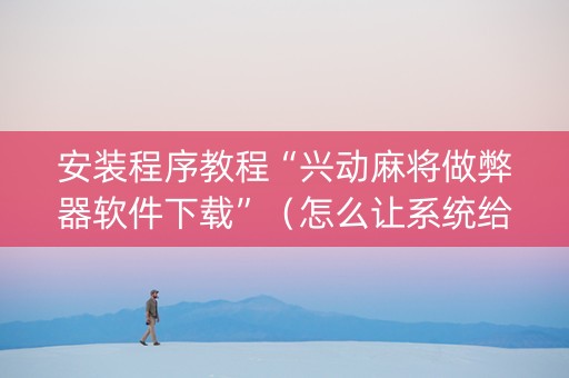 安装程序教程“兴动麻将做弊器软件下载”（怎么让系统给你发好牌)