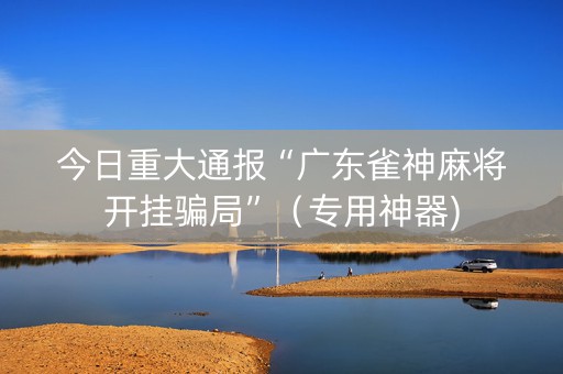 今日重大通报“广东雀神麻将开挂骗局”（专用神器)