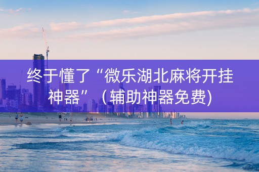 终于懂了“微乐湖北麻将开挂神器”（辅助神器免费)