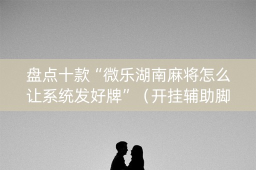 盘点十款“微乐湖南麻将怎么让系统发好牌”（开挂辅助脚本)