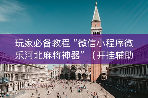 玩家必备教程“微信小程序微乐河北麻将神器”（开挂辅助插件)