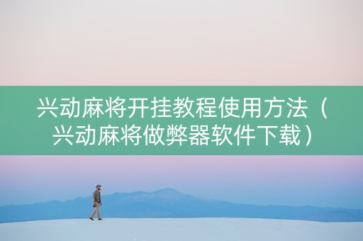兴动麻将开挂教程使用方法（兴动麻将做弊器软件下载）
