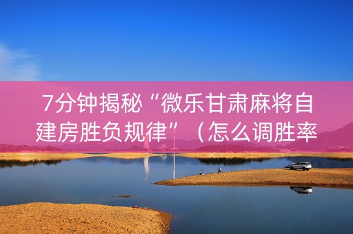 7分钟揭秘“微乐甘肃麻将自建房胜负规律”（怎么调胜率)