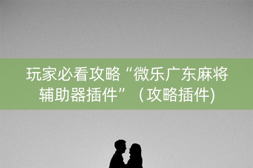 玩家必看攻略“微乐广东麻将辅助器插件”（攻略插件)