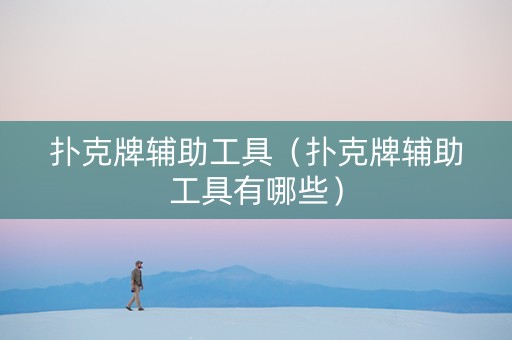 扑克牌辅助工具（扑克牌辅助工具有哪些）