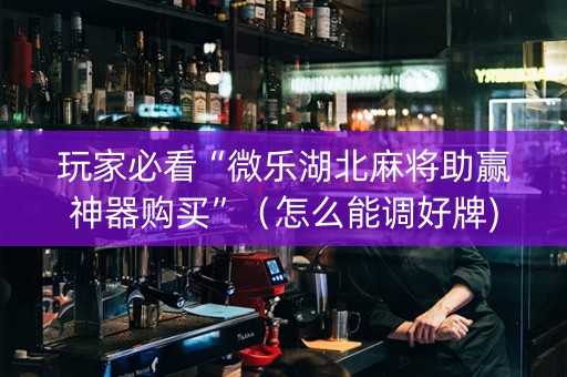 玩家必看“微乐湖北麻将助赢神器购买”（怎么能调好牌)