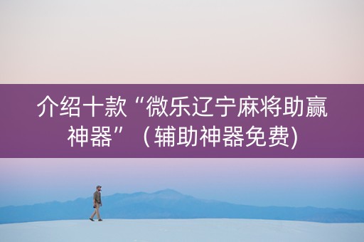 介绍十款“微乐辽宁麻将助赢神器”（辅助神器免费)