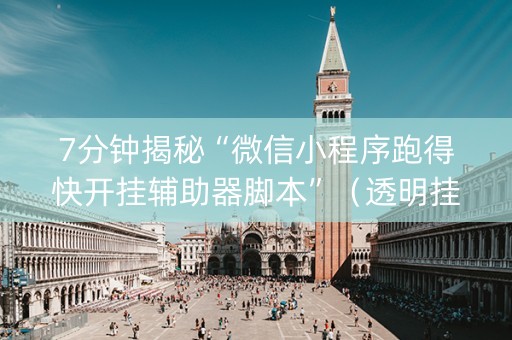 7分钟揭秘“微信小程序跑得快开挂辅助器脚本”（透明挂辅助器)
