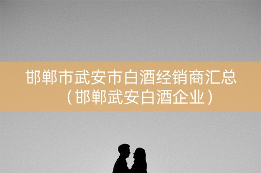 邯郸市武安市白酒经销商汇总（邯郸武安白酒企业）