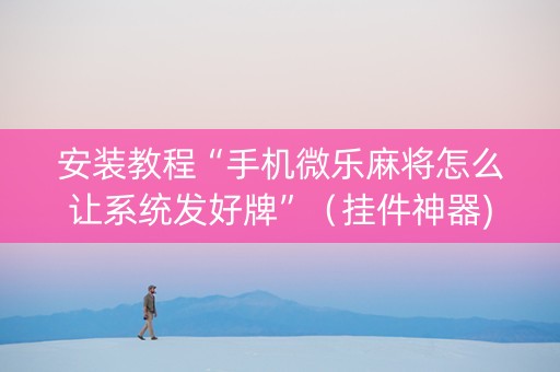 安装教程“手机微乐麻将怎么让系统发好牌”（挂件神器)
