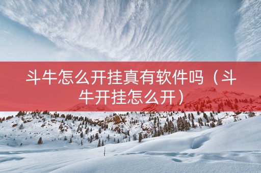 斗牛怎么开挂真有软件吗（斗牛开挂怎么开）