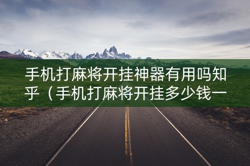 手机打麻将开挂神器有用吗知乎（手机打麻将开挂多少钱一个）