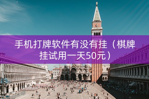 手机打牌软件有没有挂（棋牌挂试用一天50元）