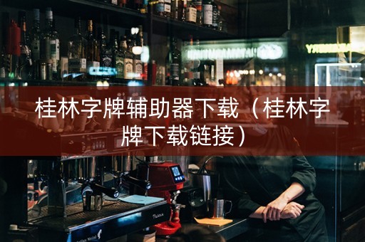 桂林字牌辅助器下载（桂林字牌下载链接）