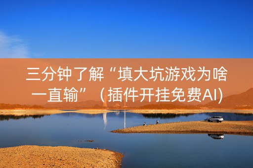 三分钟了解“填大坑游戏为啥一直输”（插件开挂免费AI)