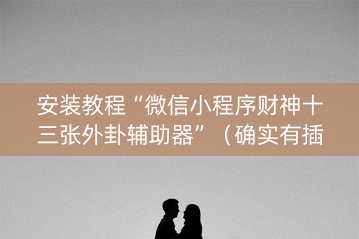 安装教程“微信小程序财神十三张外卦辅助器”（确实有插件吗)