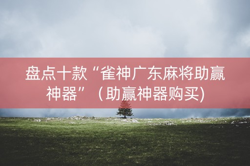 盘点十款“雀神广东麻将助赢神器”（助赢神器购买)