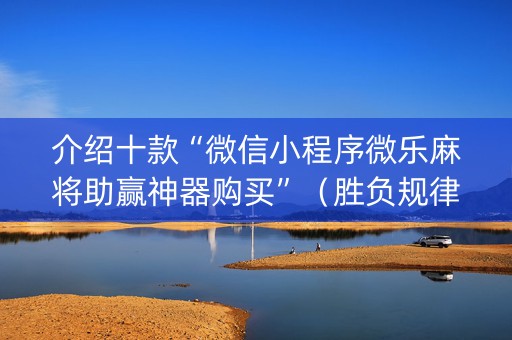 介绍十款“微信小程序微乐麻将助赢神器购买”（胜负规律拿好牌)