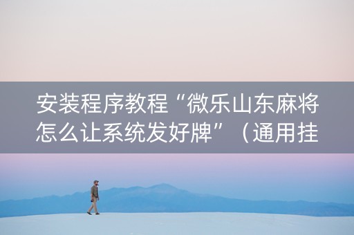 安装程序教程“微乐山东麻将怎么让系统发好牌”（通用挂软件多少钱)