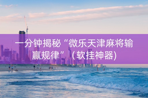 一分钟揭秘“微乐天津麻将输赢规律”（软挂神器)