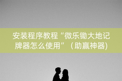 安装程序教程“微乐锄大地记牌器怎么使用”（助赢神器)