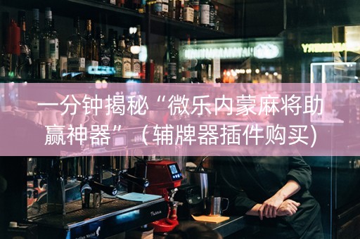 一分钟揭秘“微乐内蒙麻将助赢神器”（辅牌器插件购买)