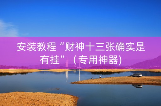 安装教程“财神十三张确实是有挂”（专用神器)