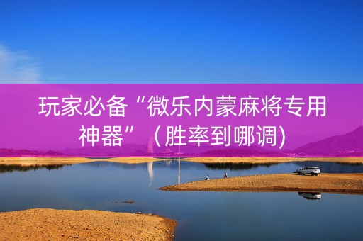 玩家必备“微乐内蒙麻将专用神器”（胜率到哪调)