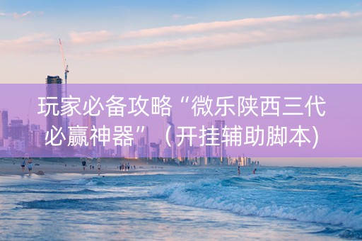 玩家必备攻略“微乐陕西三代必赢神器”（开挂辅助脚本)