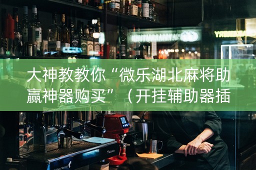 大神教教你“微乐湖北麻将助赢神器购买”（开挂辅助器插件)