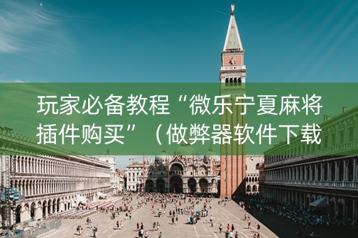 玩家必备教程“微乐宁夏麻将插件购买”（做弊器软件下载)