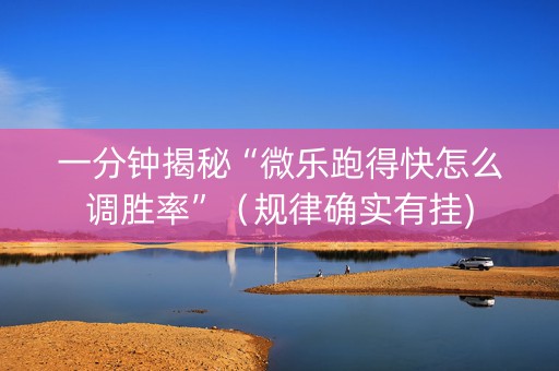一分钟揭秘“微乐跑得快怎么调胜率”（规律确实有挂)