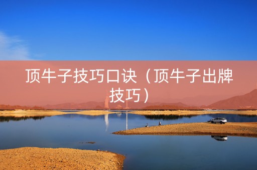 顶牛子技巧口诀（顶牛子出牌技巧）