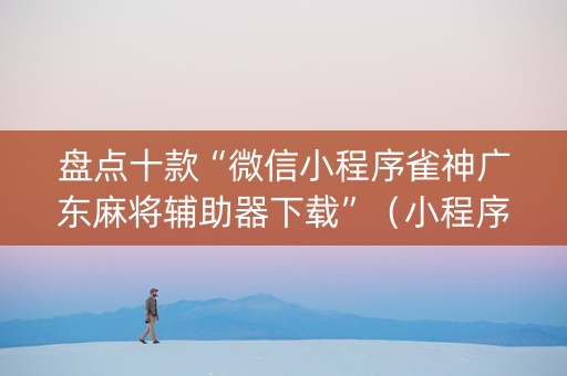 盘点十款“微信小程序雀神广东麻将辅助器下载”（小程序控牌器)