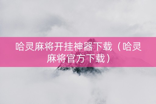 哈灵麻将开挂神器下载（哈灵麻将官方下载）