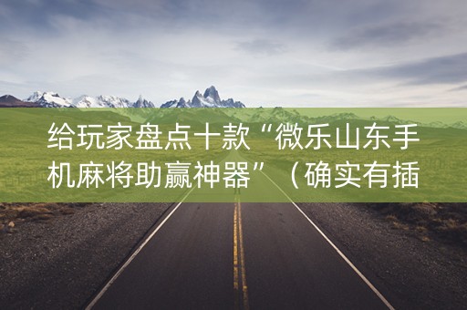 给玩家盘点十款“微乐山东手机麻将助赢神器”（确实有插件吗)