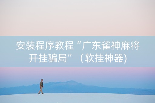 安装程序教程“广东雀神麻将开挂骗局”（软挂神器)