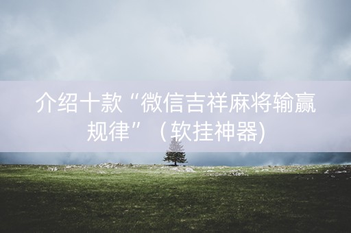 介绍十款“微信吉祥麻将输赢规律”（软挂神器)