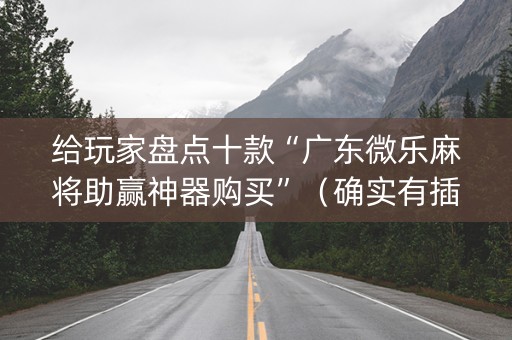给玩家盘点十款“广东微乐麻将助赢神器购买”（确实有插件吗)