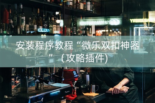 安装程序教程“微乐双扣神器”（攻略插件)