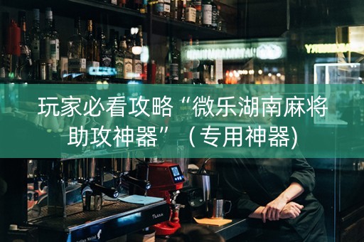 玩家必看攻略“微乐湖南麻将助攻神器”（专用神器)