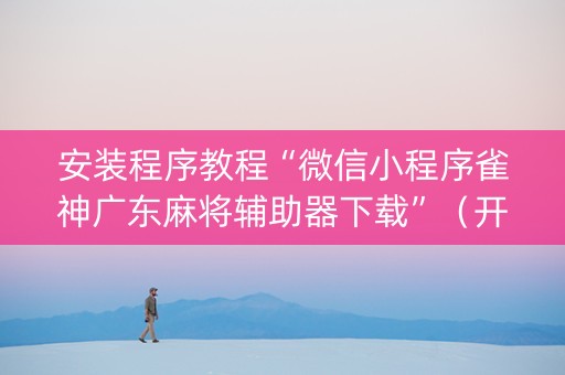 安装程序教程“微信小程序雀神广东麻将辅助器下载”（开挂辅助器插件)