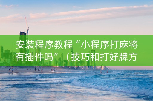 安装程序教程“小程序打麻将有插件吗”（技巧和打好牌方法)