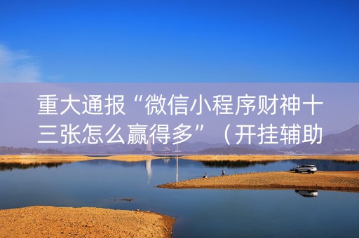 重大通报“微信小程序财神十三张怎么赢得多”（开挂辅助插件)