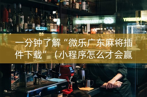 一分钟了解“微乐广东麻将插件下载”（小程序怎么才会赢)