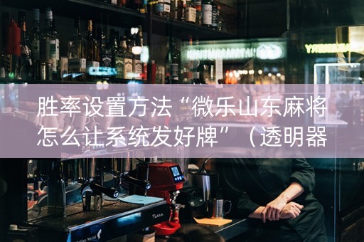 胜率设置方法“微乐山东麻将怎么让系统发好牌”（透明器教程)