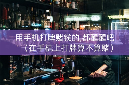 用手机打牌赌钱的,都醒醒吧（在手机上打牌算不算赌）