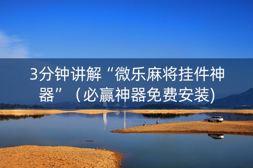 3分钟讲解“微乐麻将挂件神器”（必赢神器免费安装)