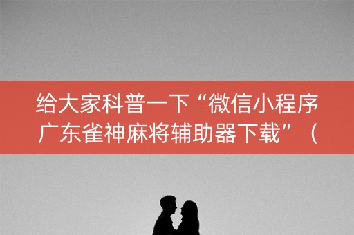 给大家科普一下“微信小程序广东雀神麻将辅助器下载”（助攻神器)