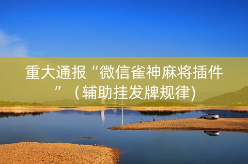 重大通报“微信雀神麻将插件”（辅助挂发牌规律)